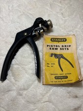 Vintage Stanley No. 42SS Pistol Grip Saw Set Tool w/ Original Manual picture