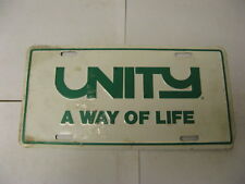 Booster Front License Plate Unity A Way of Life picture
