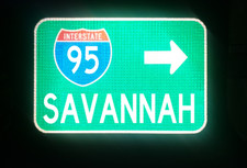 SAVANNAH Interstate 95 road sign- Georgia, Augusta, Atlanta, Hilton Head Island picture