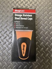 6pk Snap-on Orange Stainless Steel Reveal Cups 6-Pack 22 oz picture
