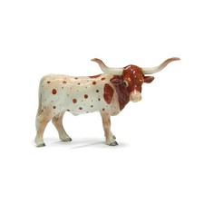 Little Critterz Northern Rose Texas Longhorn - Miniature Porcelain Figurine picture