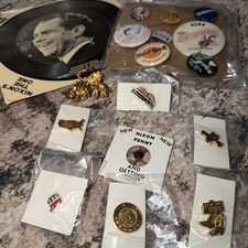 Vintage Pins Political Reagan Bush Republican Elephant   Lapel pin buttons JFK picture