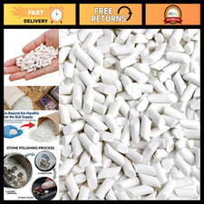 8 lbs Rock Tumbling Filler Media - Reusable Ceramic Pellets for Stone Polishing picture