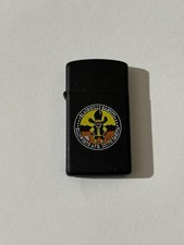 Vtg 1986 Black Hills Bandits Zippo Lighter Slim Ellsworth AFB South Dakota picture