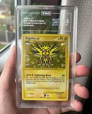 Zapdos LV.X 150/147 Supreme Victors Secret Rare Holo TAG 8.5 Tail Swirl picture