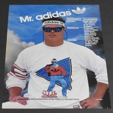1987 Print Ad Fashion Style Mr Adidas Jim McMahon Chicago Bears Football Star picture