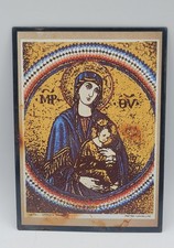 Vintage Madonna And Child Metal Sign picture