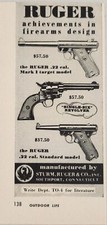 1954 Print Ad Ruger Semi-Automatic & Single Shot Revolver .22 Cal Southport,CT picture