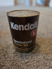 Vintage 1960's-1970's Kendall Motor Oil NOS 1 Quart Cardboard Advertising Can picture