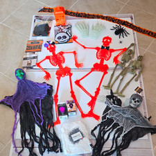 Halloween Decoration Lot Spooky Party Decor Haunted House Skeletons Witch Prop picture