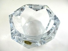 VINTAGE VAL ST. LAMBERT CRYSTAL ASHTRAY IN FABULOUS CONDITION 5 1/2