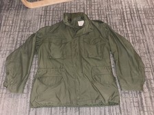 Vintage 1973 M65 Field Jacket Size Large Reg Alpha Industries OG-107 Vietnam War picture