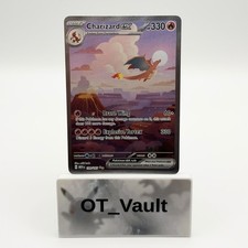 Charizard ex 199/165 151 Special Illustration Rare Holo Small Rear Mark picture