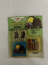 Vintage General Mills Monsters COUNT CHOCULA Mini Collection Erasers Pad Crayons picture