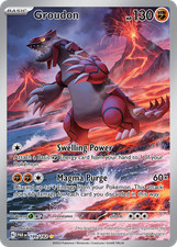 Pokemon Groudon 199/182 Holo Illustration Rare Paradox Rift NM picture
