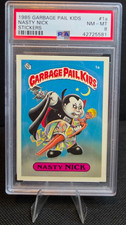 1985 Topps OS1 Nasty Nick Garbage Pail Kids Series 1 Card 1a PSA 8 NM-MINT 👀 9? picture