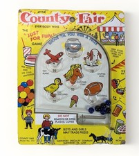 Vintage 1969 County Fair Marble Shooting Game Smethport PA Toy NOS Carded picture
