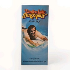 Vintage Darien Lake Fun Country Brochure Camping Water Park Poster Corfu NY  picture