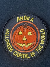 Anoka Minnesota Halloween Capital Of The World Vintage Embroidered Patch 4” Mint picture