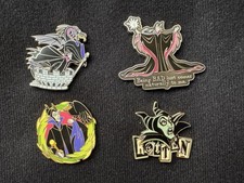 Lot Of 4 Disney Maleficent Pins Vintage picture