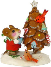 Christmas Mouse the Littlest Pine Cone Tree Stocking Stuffer picture