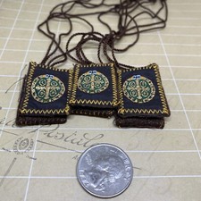 Escapulario de san Benito / St Benedict Scapular 3 pc picture
