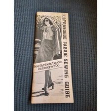Vintage 1970s Ultrasuede Fabric Sewing Guide Book by Krestine Corbin ©1973 picture
