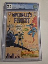 World's Finest Comics #153 CGC 2.0 Batman slaps Robin Panel picture