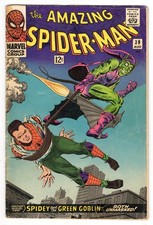 Amazing Spider-Man 39 1966 VG 4.0 Green Goblin 1st John Romita Art In Title picture