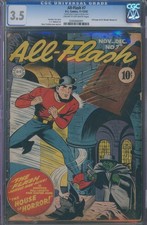 All-Flash #7 CGC 3.5 - 1942 - Half Page Ad for Wonder Woman #1 picture