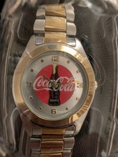Coke Watch In A Bottle Vintage 2002 Collectible Bank Two tone Quartz NEW picture