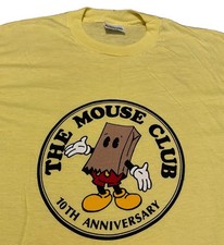 VTG 1990 The Mouse Club 10th Anniversary Disney Mickey Disneyana 50/50 T-Shirt picture