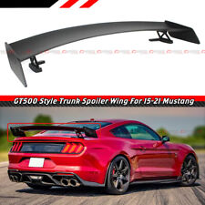 FOR 2015-2023 FORD MUSTANG GT500 STYLE BIG TRUNK SPOILER WING WITH METAL STANDS picture