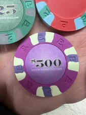 25 chips Trademark Poker NexGEN PRO Classic Style Poker Chips Purple $500 picture
