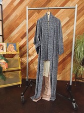 Vintage Japanese Silk Kimono Abstract Japanese Character Motif Showa Era picture