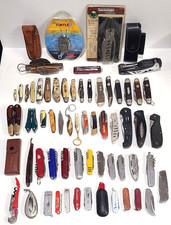 Massive Vintage Pocket Knife Collection 63 pc Lot Various Brands and Conditions. picture