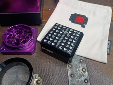 Rare Qubus Royal Purple CNC machined Magnet lock Airtight Premium Herb Grinder picture