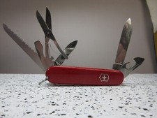 VINTAGE VICTORINOX HUNTSMAN MULTI FUNCTION SWISS ARMY KNIFE IN BOX 1976-1986 picture
