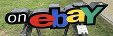 RARE 48” VINTAGE eBay ILLUMINATED 3-D COMMERCIAL SIGN – CERTIFICATE picture