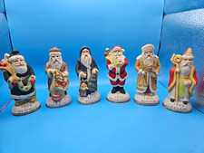 Vintage PIC International Santa Claus Figurines 6 Pc Set 09701 Original Box picture
