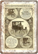1905 Pope Waverly Vintage Automobile Ad Retro Look Metal Sign AM8458 picture