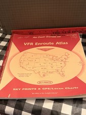 Howie Keefe Air Chart Systems VFR Enroute Atlas 2001-2002 Sky Prints GPS 40th Yr picture