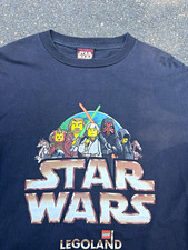 Vintage 1999 Lego Star Wars black shirt size men’s large Rare Red Star Wars tag picture