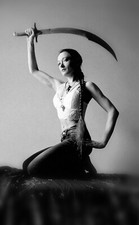 Belly Dance Dancer Baladay Scimitar Shamshir Curved Sword + Sheath Balanced picture