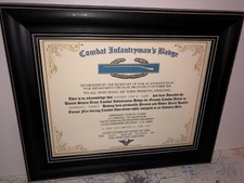 ARMY / COMBAT INFANTRYMAN BADGE CERTIFICATE (COMMEMORATIVE ISSUE) picture