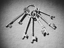 1960s Set of skeleton keys Historic 1960s Old Photo picture