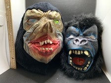 Vintage Topstone Monster Mask Lot Demon Ape Gorilla Halloween Costume Latex Fang picture