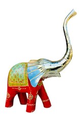 QT S Elephant Hand Carved Wooden Home Office Decor Statue Antique Classical picture
