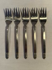 5 International Deluxe Forks NORSE Stainless - Dinner Forks picture
