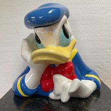 Vintage Treasure Craft Disney Donald Duck Ceramic Cookie Jar 10.5
